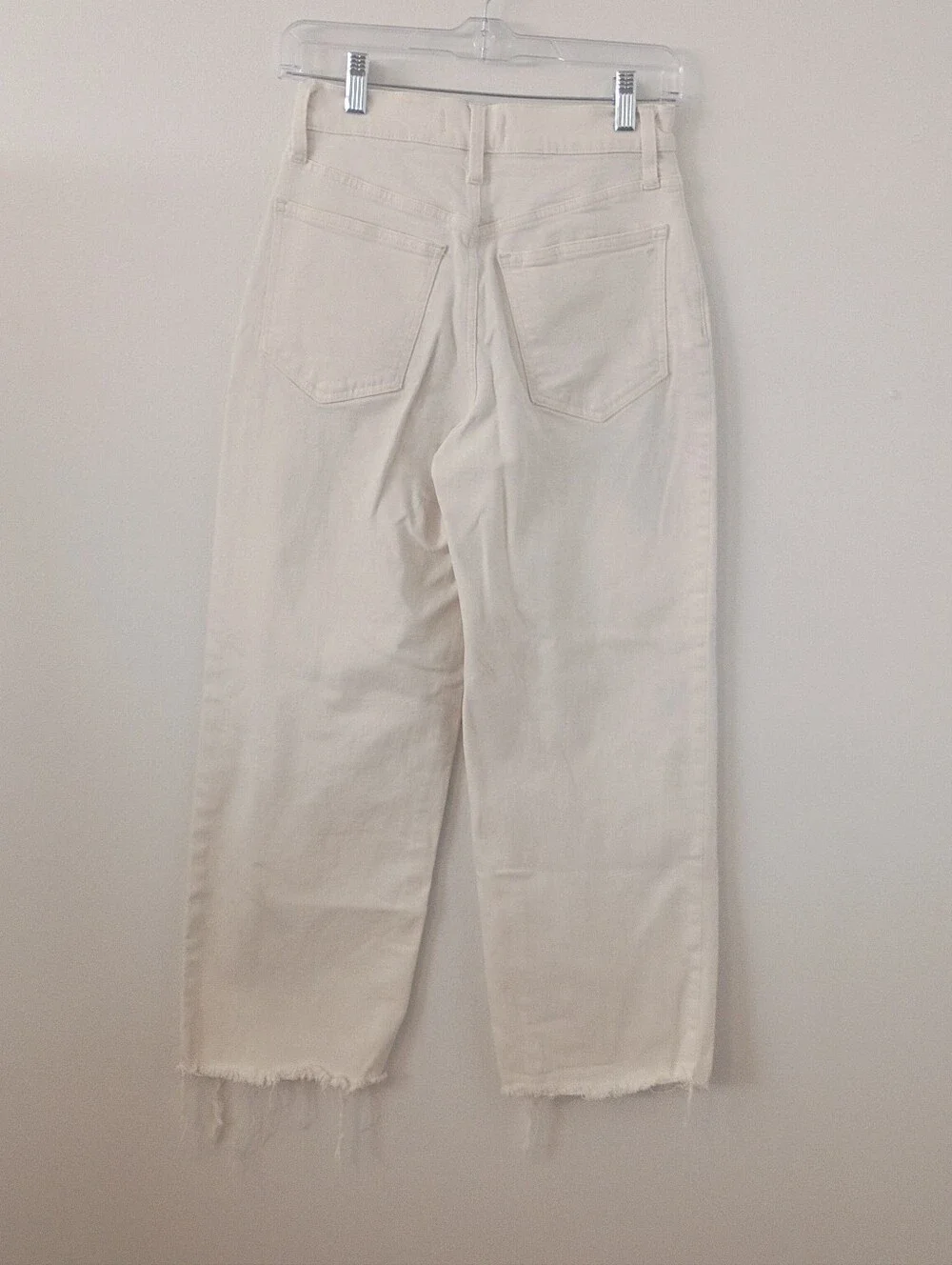 Madewell The Perfect Vintage Wide Leg Crop Jeans Off White